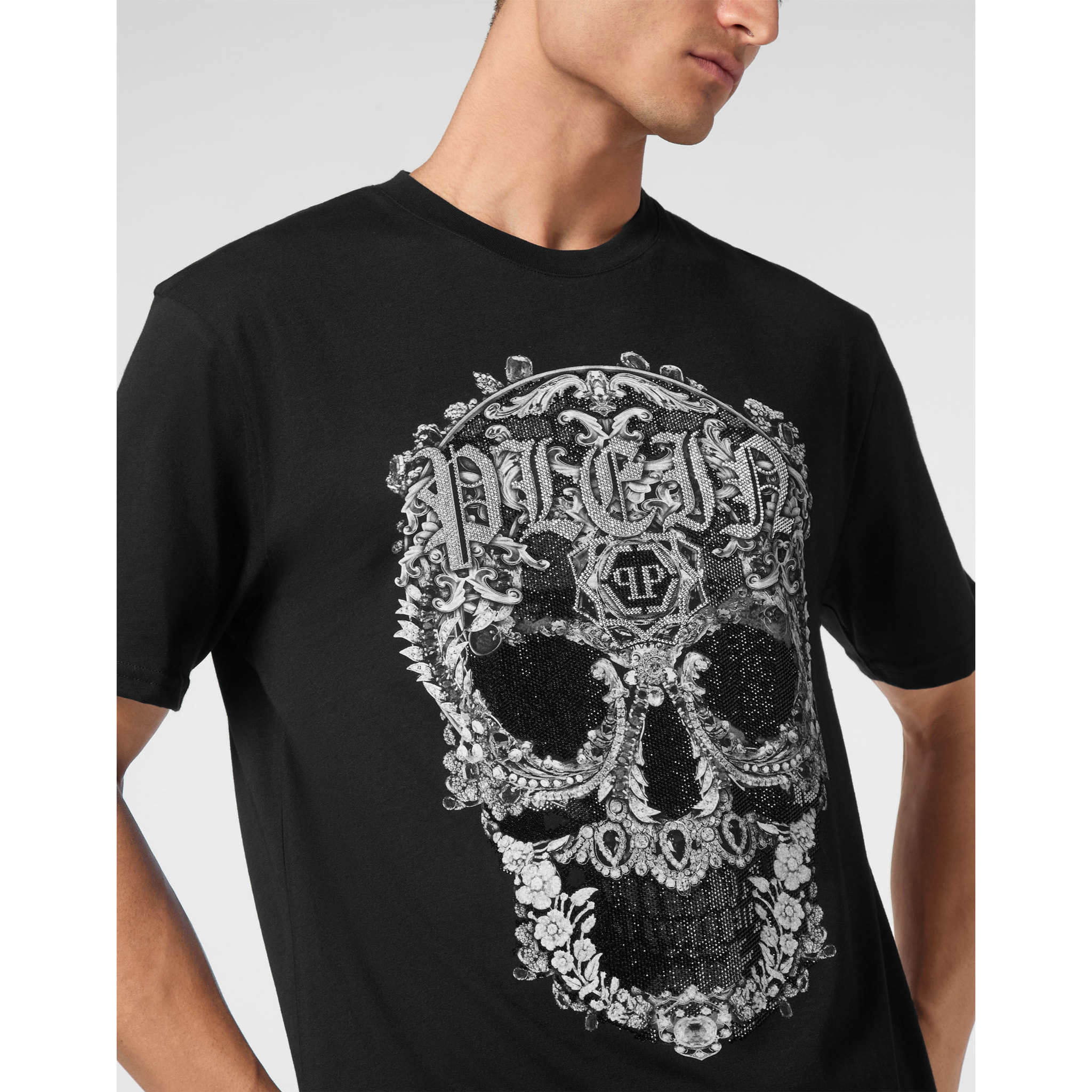 PHILIPP PLEIN Maglietta a girocollo SKULL
