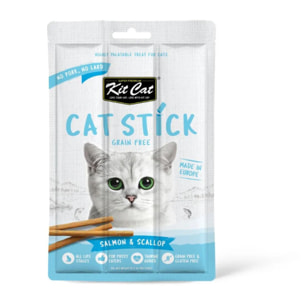 Kit Cat Cat Stick - Salmón & Vieiras 15 g Snack semihúmedo para gatos