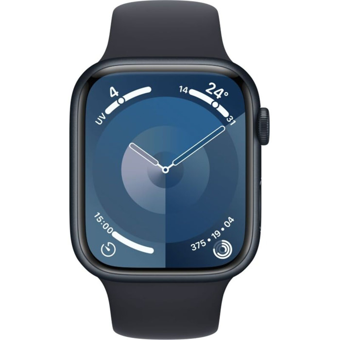 Montre connectée APPLE WATCH Serie 9 Cellular 45mm Aluminium/Minuit S/M