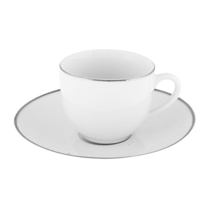 Set da caffè Platinum Chic da 6 pezzi in porcellana