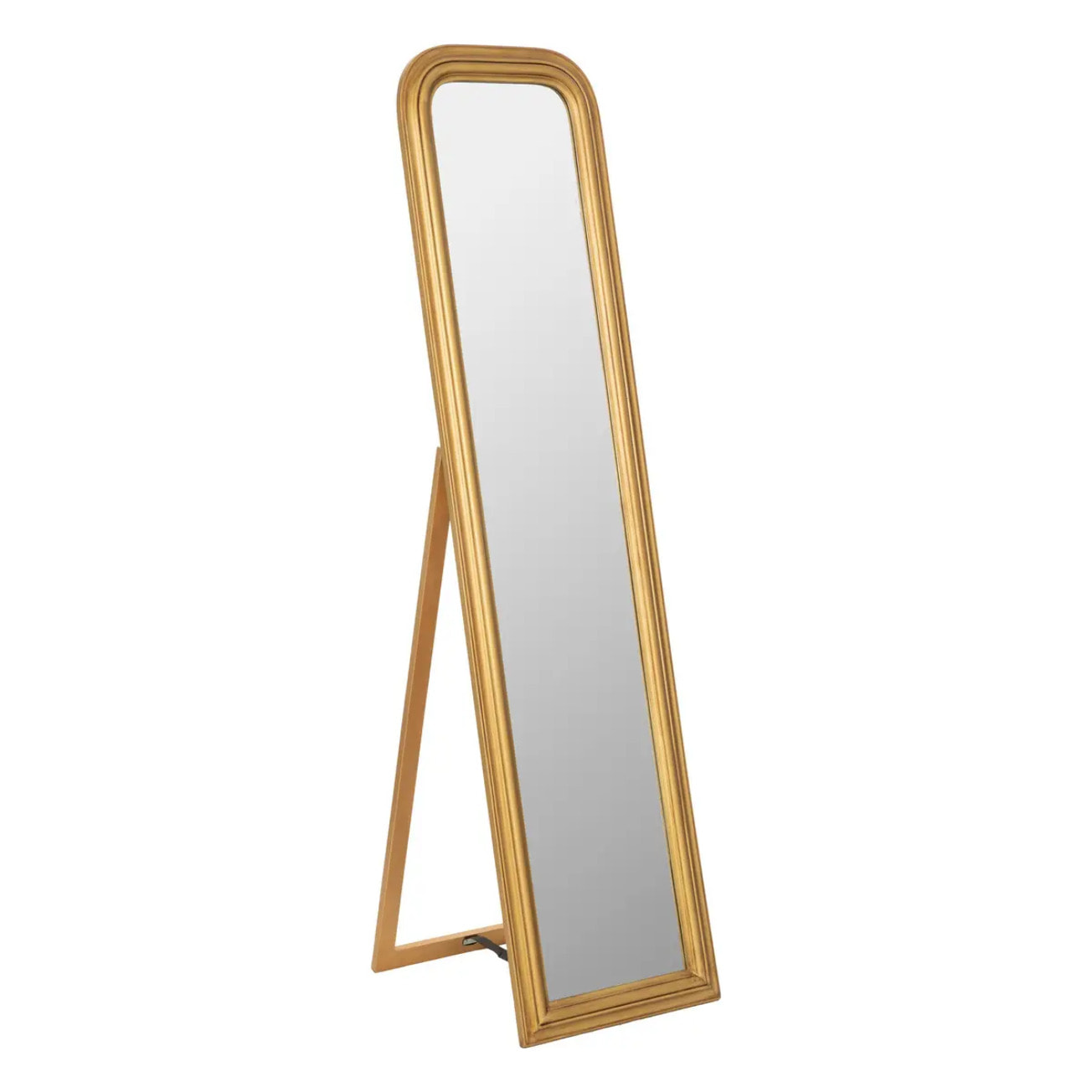 Miroir sur pied "Adèle" doré H160cm