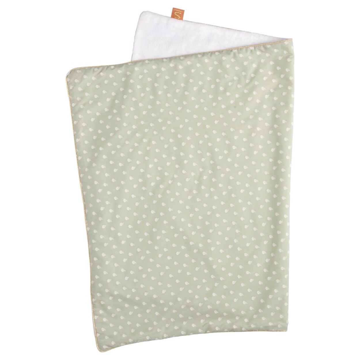 Couverture 75x100 cm en coton Vert tilleul