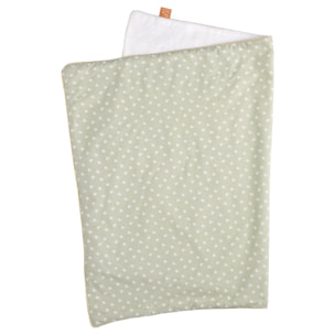 Couverture 75x100 cm en coton Vert tilleul