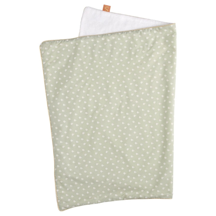 Couverture 75x100 cm en coton Vert tilleul