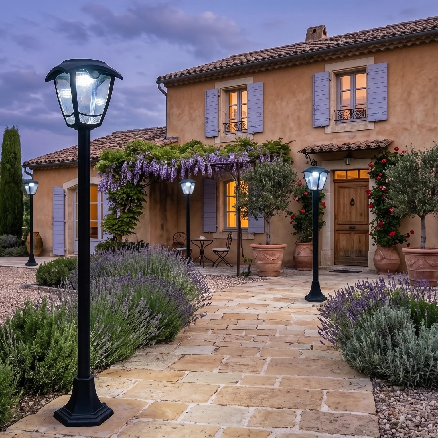 Lampadaire solaire LUMAX TALL H110CM