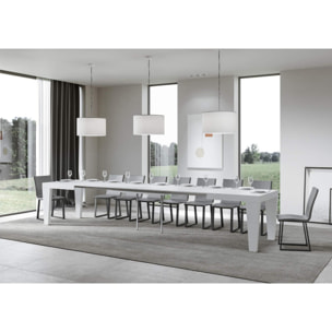 Mesa extensible 90x180/440 cm Spimbo Fresno Blanco