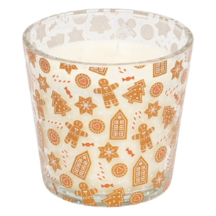 Bougie parfumée 500g verre imprimé box présentoir assorti