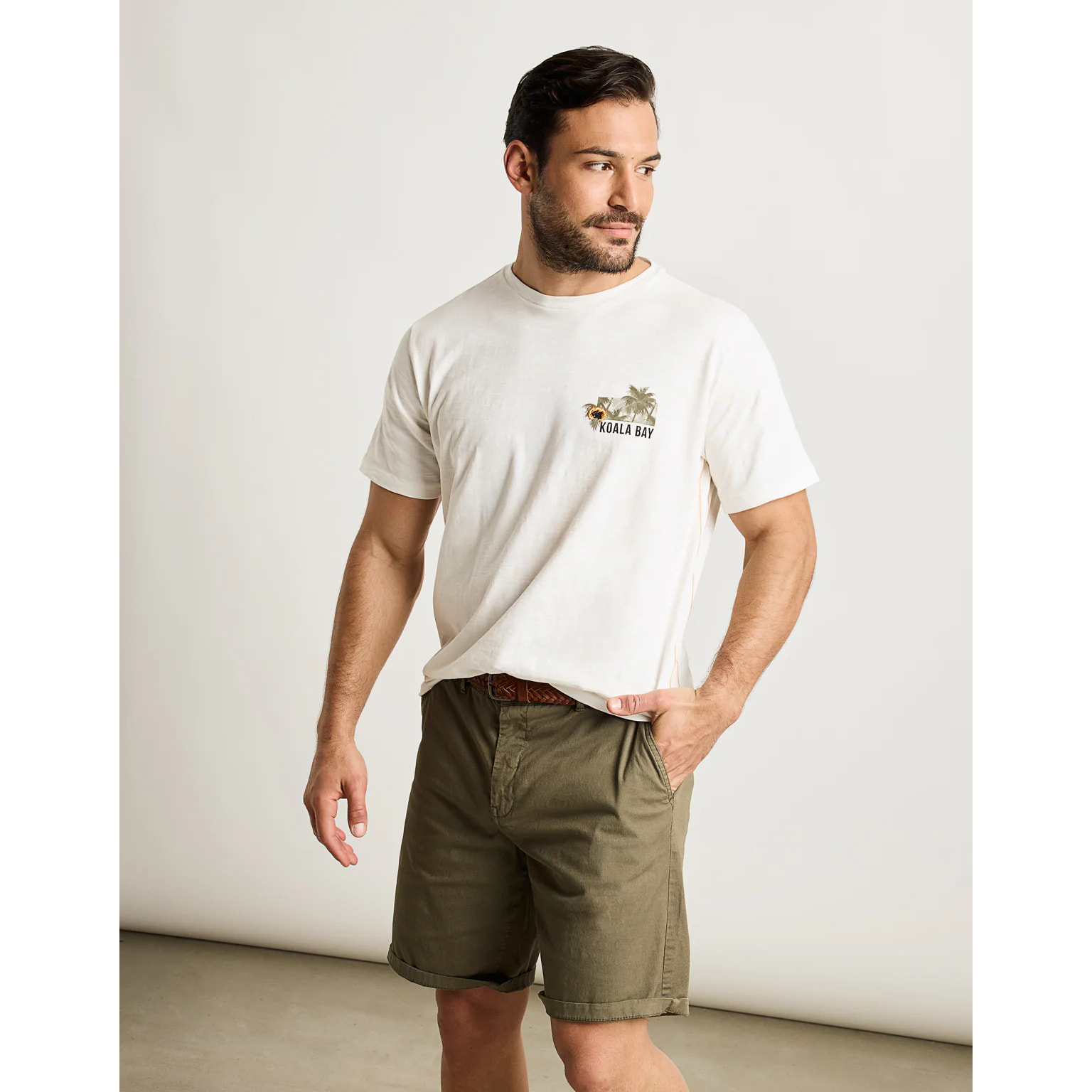 Camiseta Manga Corta Beige - Arrento