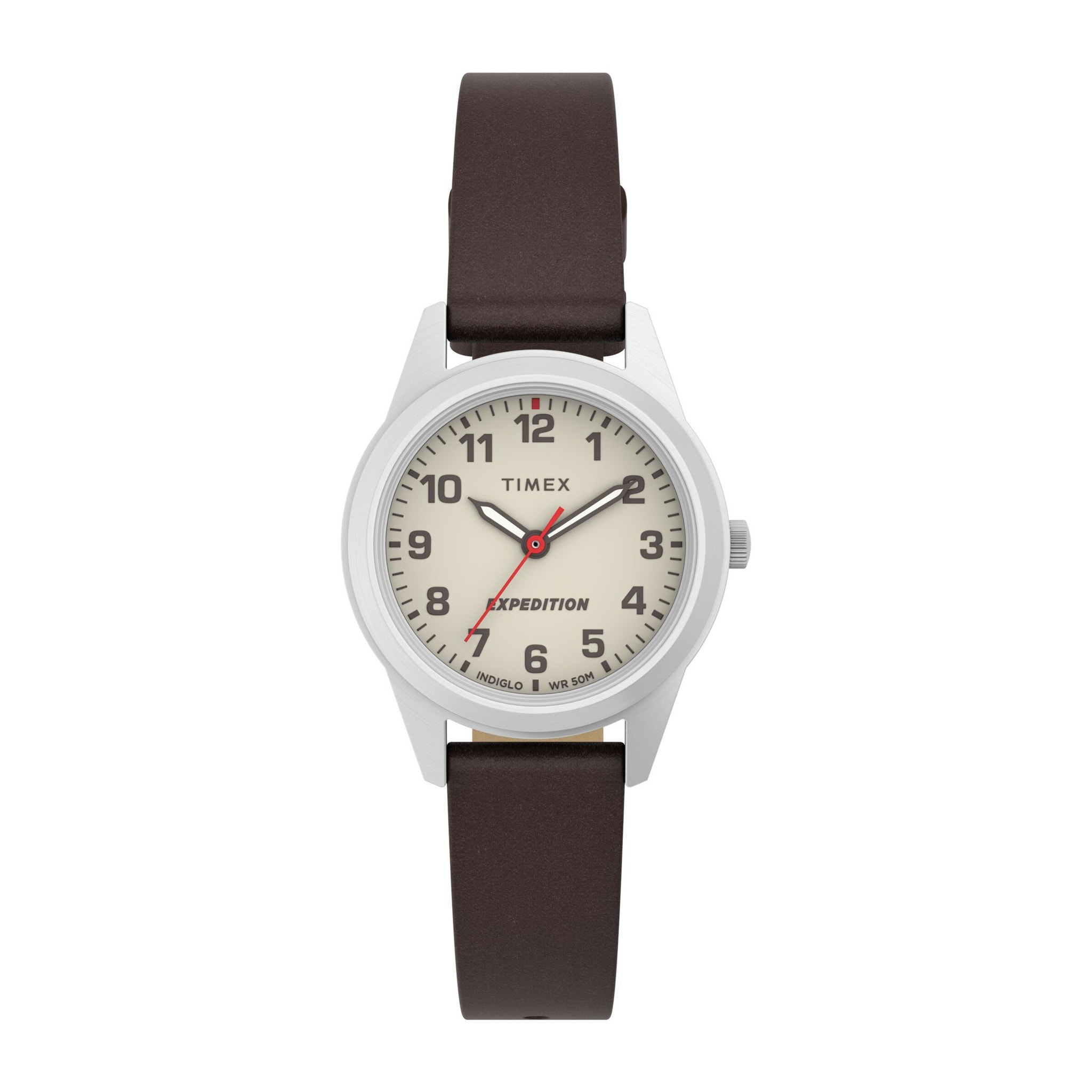 Timex Análogo De Cuarzo Expedition Field Chronograph 43Mm Leather Strap Watch