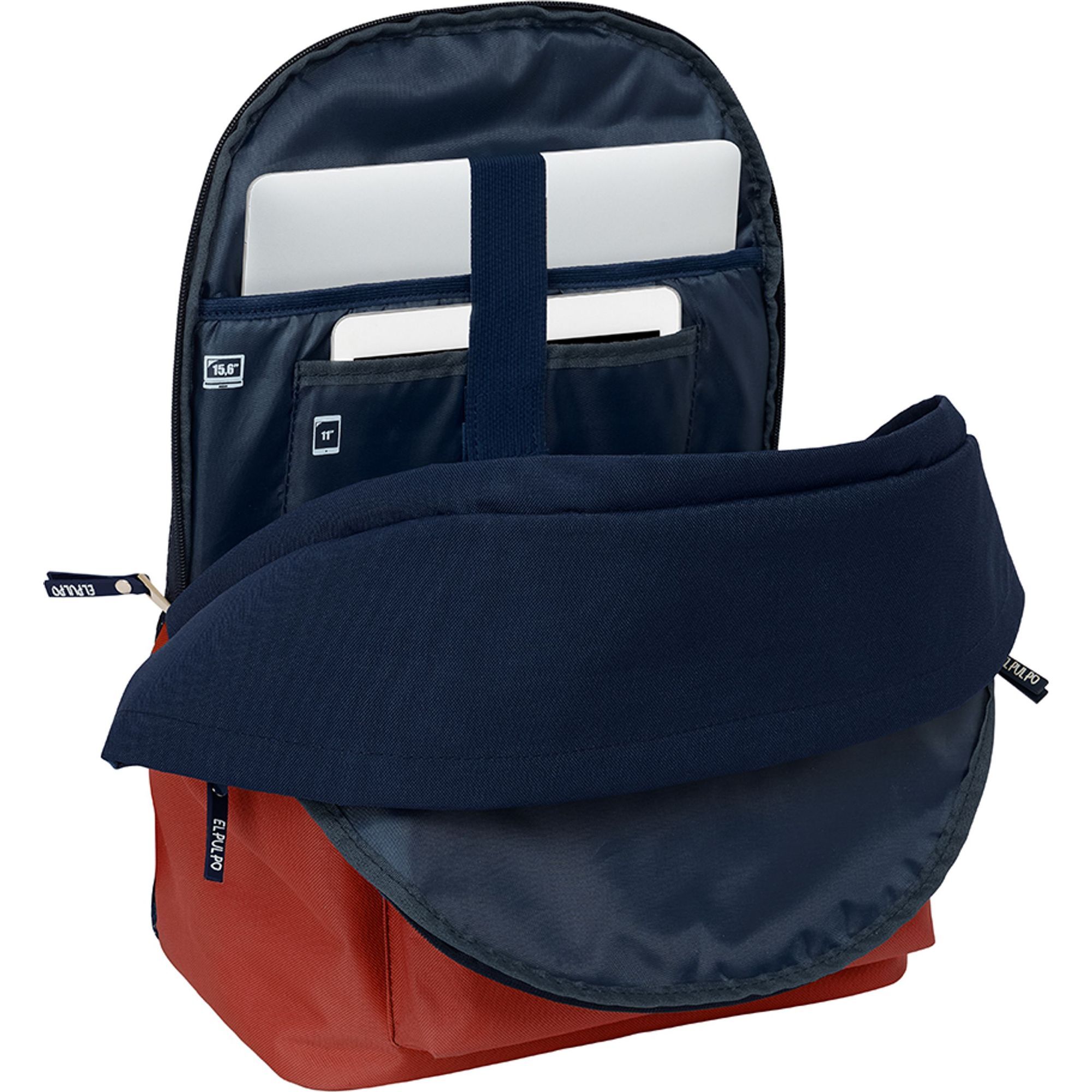 Mochila doble para portatil 15,6"+usb el pulpo "caldera"