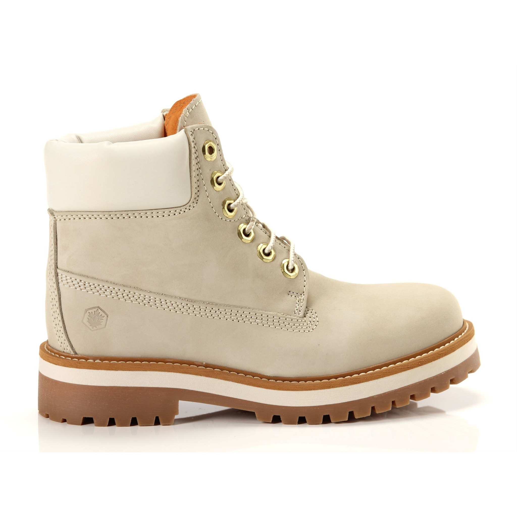 Boots Lumberjack Ankle Boot High Sole Kristy Cream White Bianco