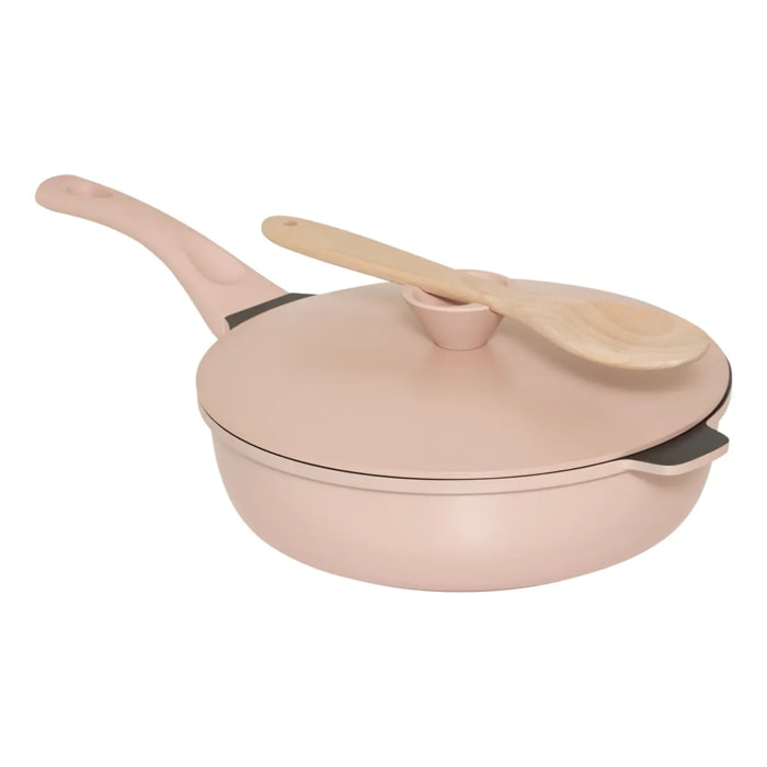 Sauteuse Aluro aluminium rose D28cm