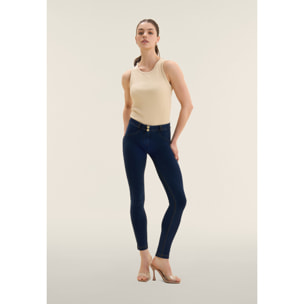 Push up WR.UP® in fibra ecologica con effetto denim scuro