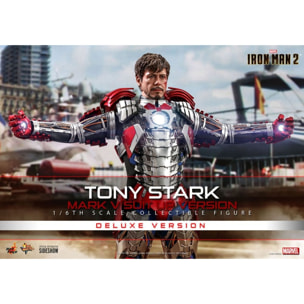 Iron Man 2 Movie Masterpiece Action Figura 1/6 Tony Stark (mark V Suit Up Version) Deluxe 31 Cm Hot Toys