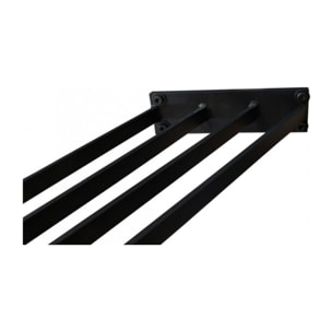 Pied de table de repas n°4 en métal noir - 4 pieds - UNIK