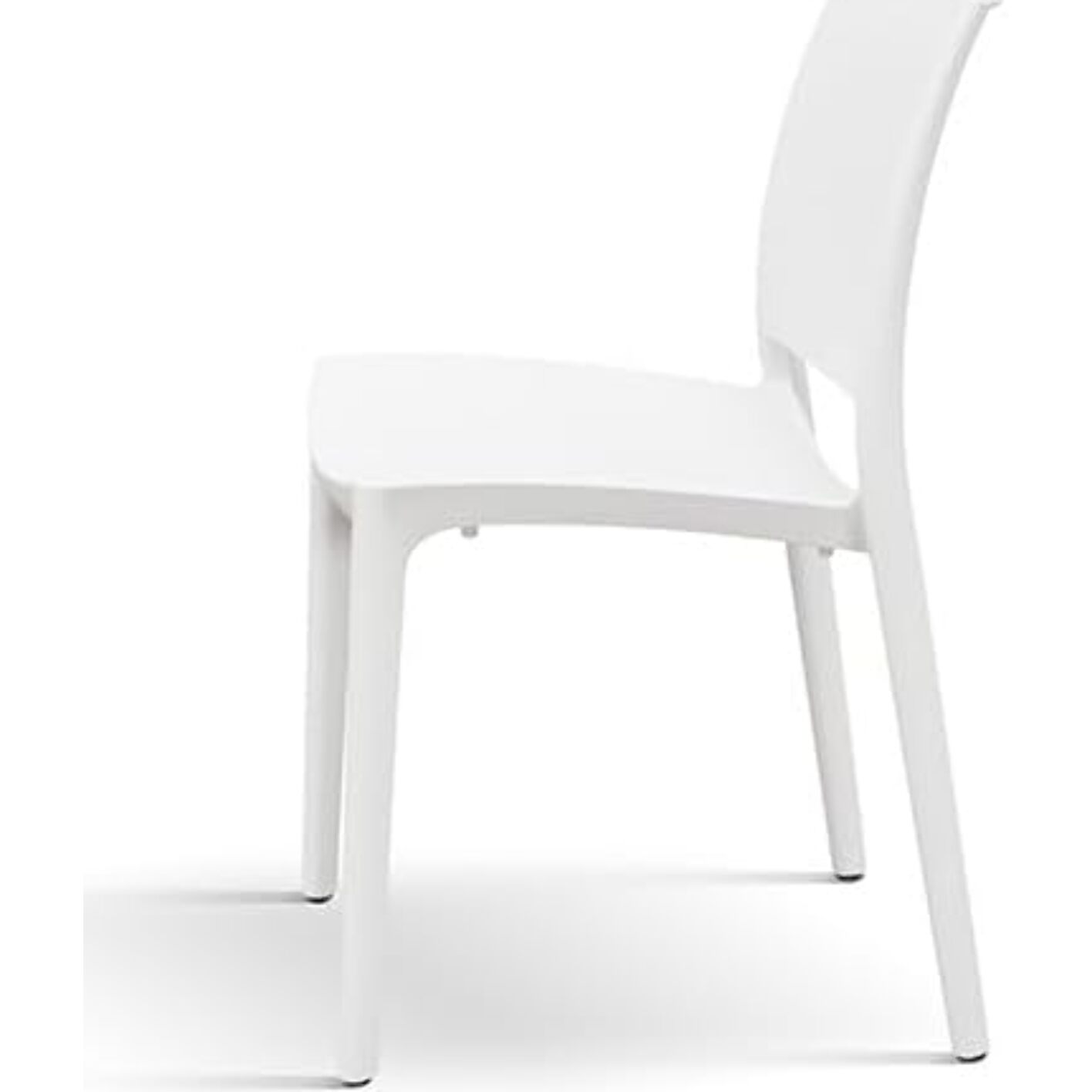 Set di 4 sedie NORTH BEACH in polipropilene bianco