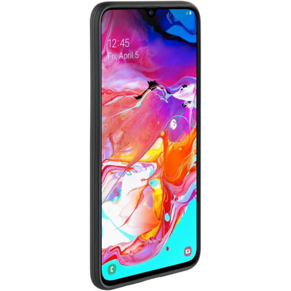 Coque ADEQWAT Samsung A70 Souple noir