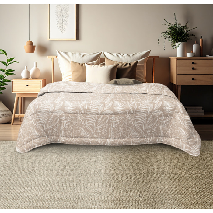 TRAPUNTA INVERNALE MATRIMONIALE FELCE TORTORA MADE IN ITALY