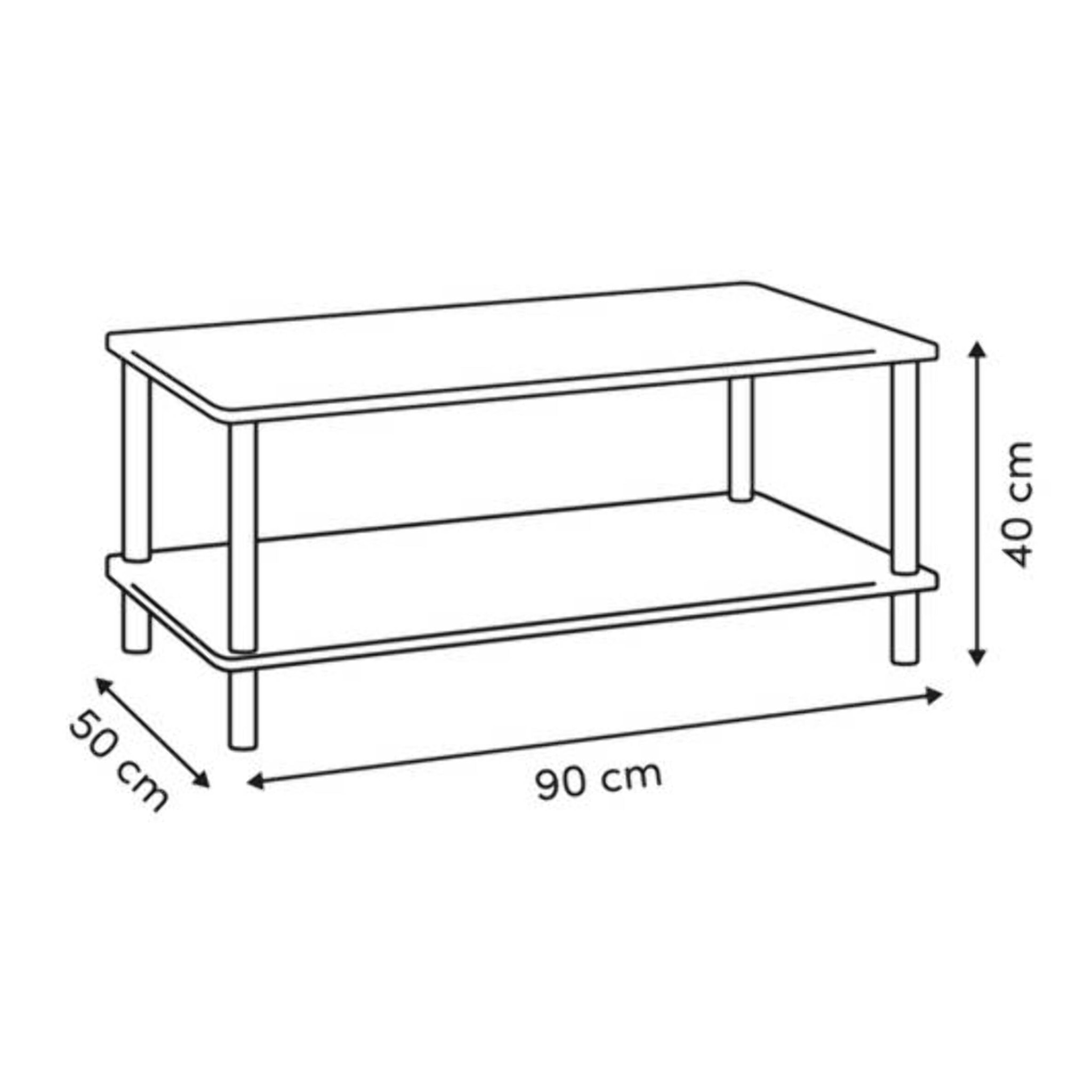 Table basse Come 90x50x40cm