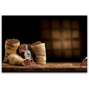 Tableau sacs de café grains Toile imprimée