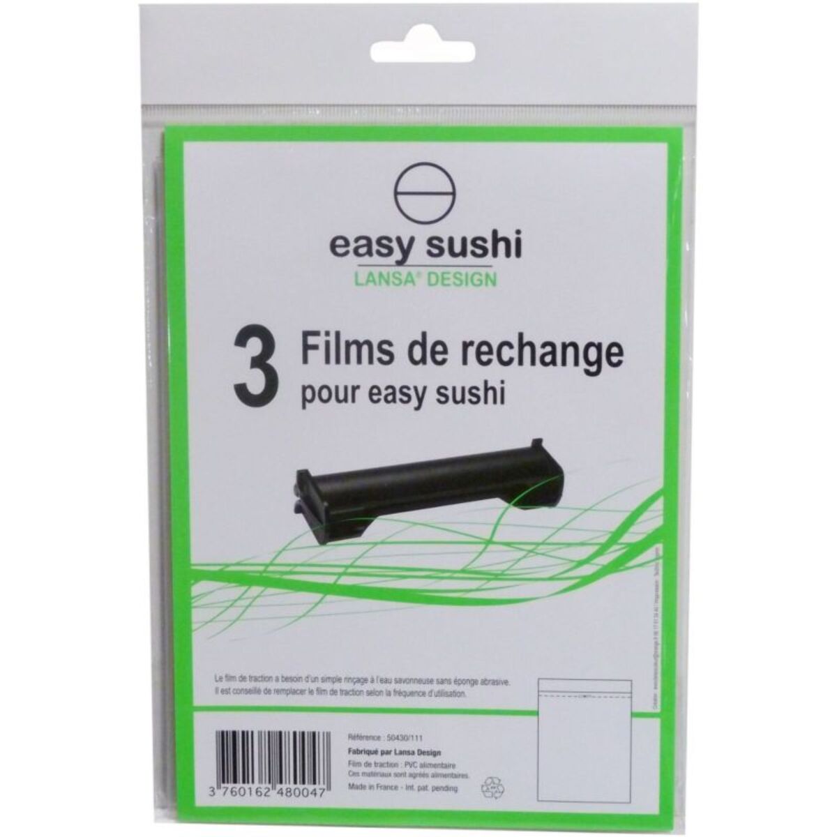 Films de rechange EASY SUSHI de 3 Films de rechange