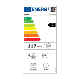 Sèche linge pompe à chaleur HISENSE DH7S107BB