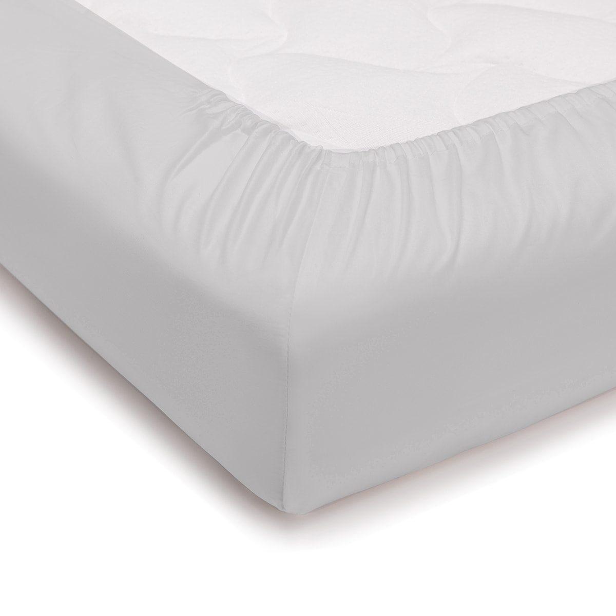 Lenzuolo sotto con angoli tinta unita bianco