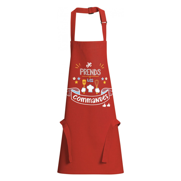 Tablier de cuisine enfant Je prends les commandes