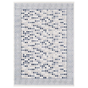 Tapis salon et chambre tissé motif géométrique TUJA