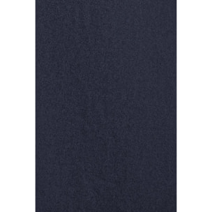 Camicia blu marino in popeline garment dye con ricamo Rigby Go