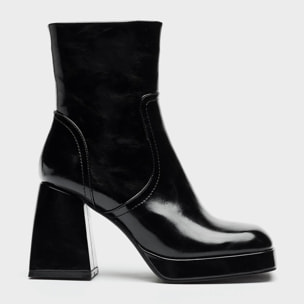 Bota de tacón con plataforma CREM 9 cm