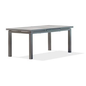VENISE - Table de jardin en aluminium avec plateau céramique