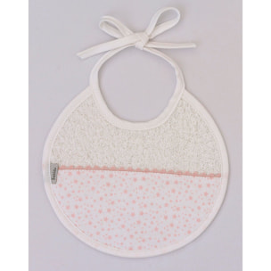 Babero Redondo Multiestrellas Rosa Talla Uni