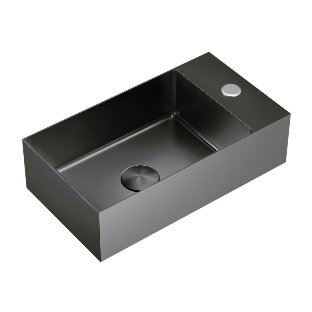 Timeless Lave mains en Acier Inoxydable 304, 40x22x11cm, Gun Métal brossé PVD