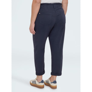 Fiorella Rubino - Pantaloni Balloon in cotone - Blu