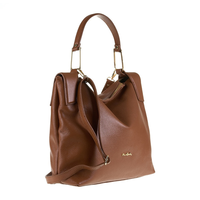 Borsa a spalla da donna Made in Italy - Modello Lyra Elite - 100% pelle - 33.0 x 30.0 x 12.0 cm