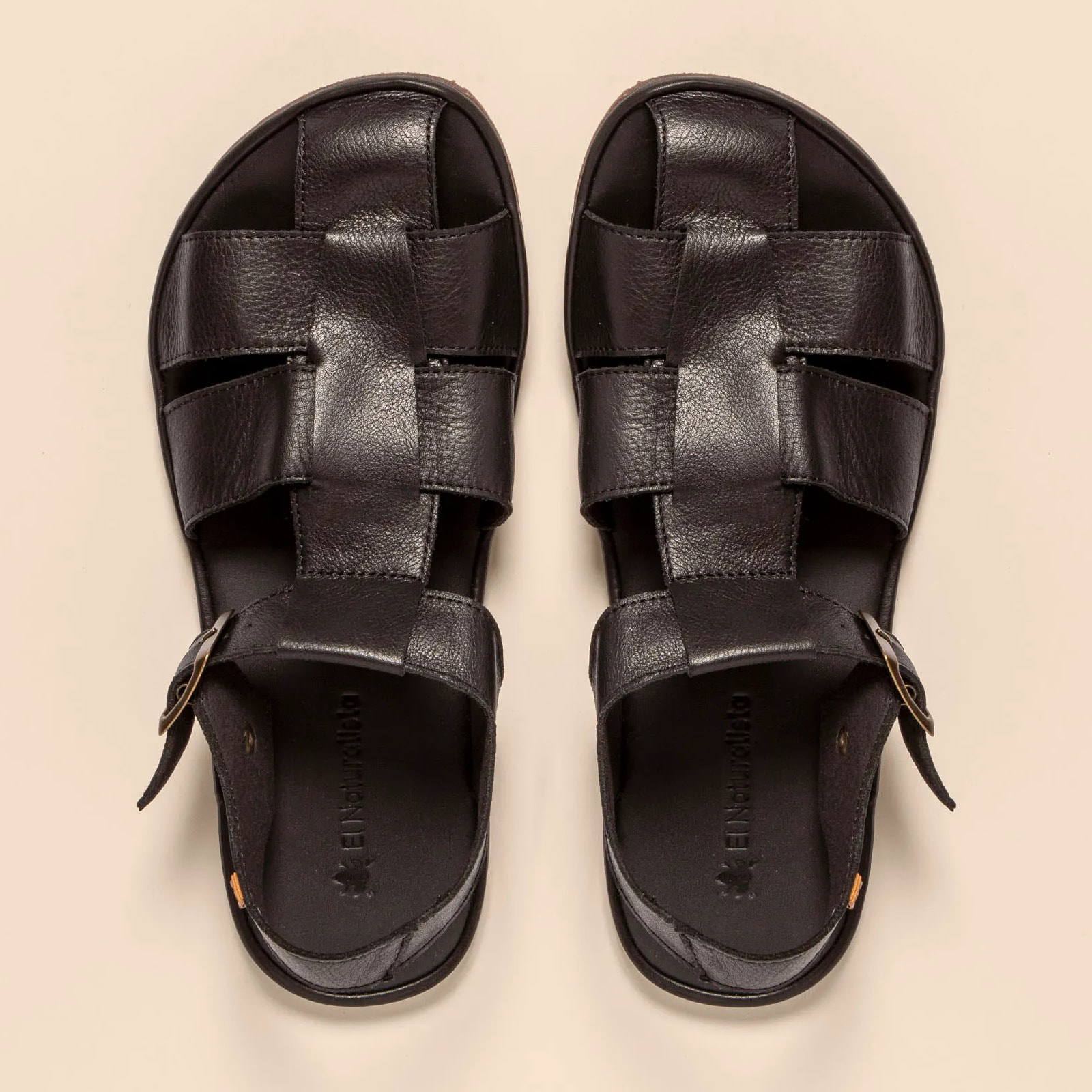 Sandalias N5681 SOFT NAPPA BLACK/ BARE SANDALS color Black