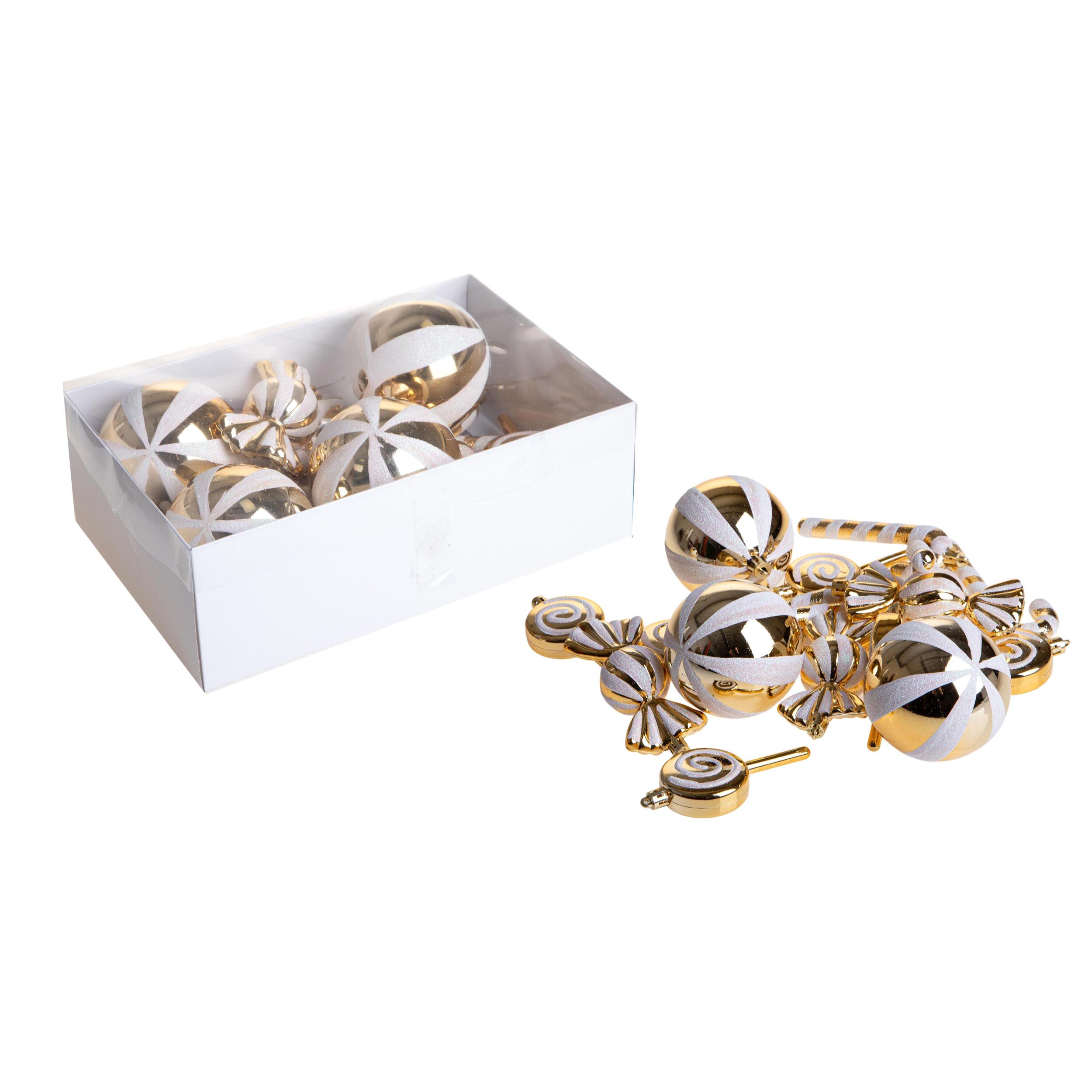 Sfere Natalizie - Pezzi 3 - 9xH12x11cm - Bianchi Dino SpA