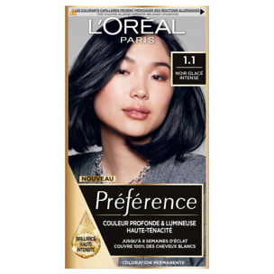 L'Oréal Paris Préférence Coloration 1.1 Manhattan Noir bleuté