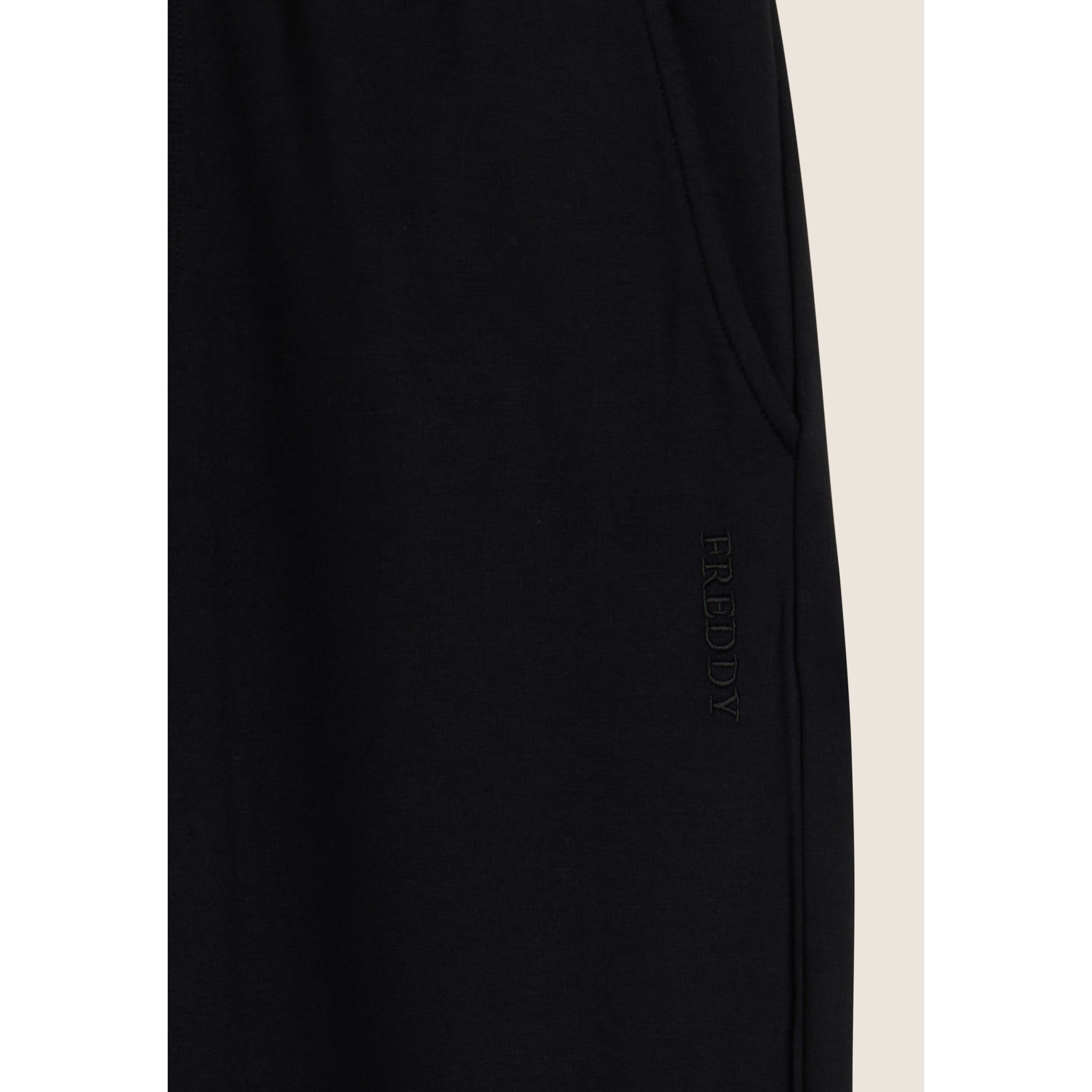 Pantaloni sportivi in felpa di viscosa con fondo a polsino