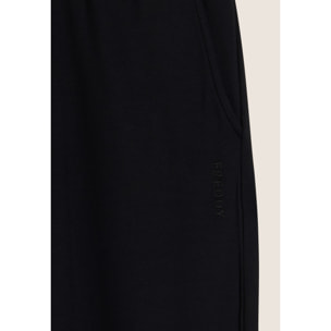 Pantaloni sportivi in felpa di viscosa con fondo a polsino