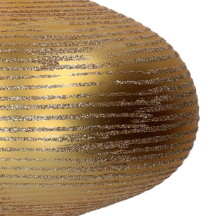 Sfera in plastica cipolla glitter oro cm ø20