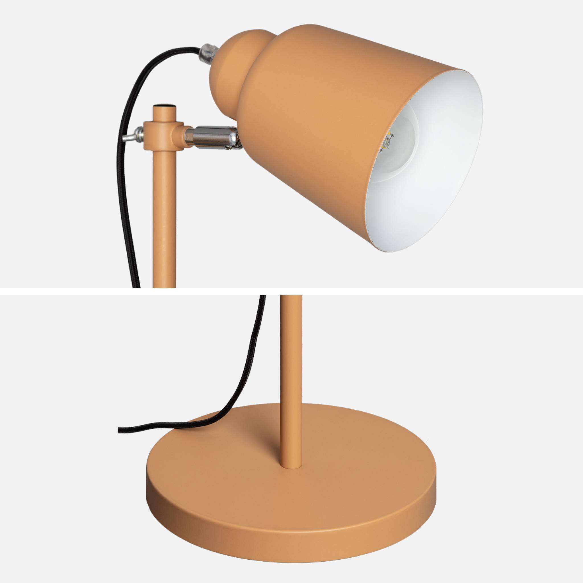 Lampadaire intérieur métal camel H 145cm Rémi