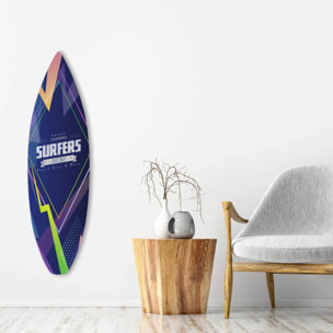 Planche de surf décorative esprit 90's california Tableau alu Dibond