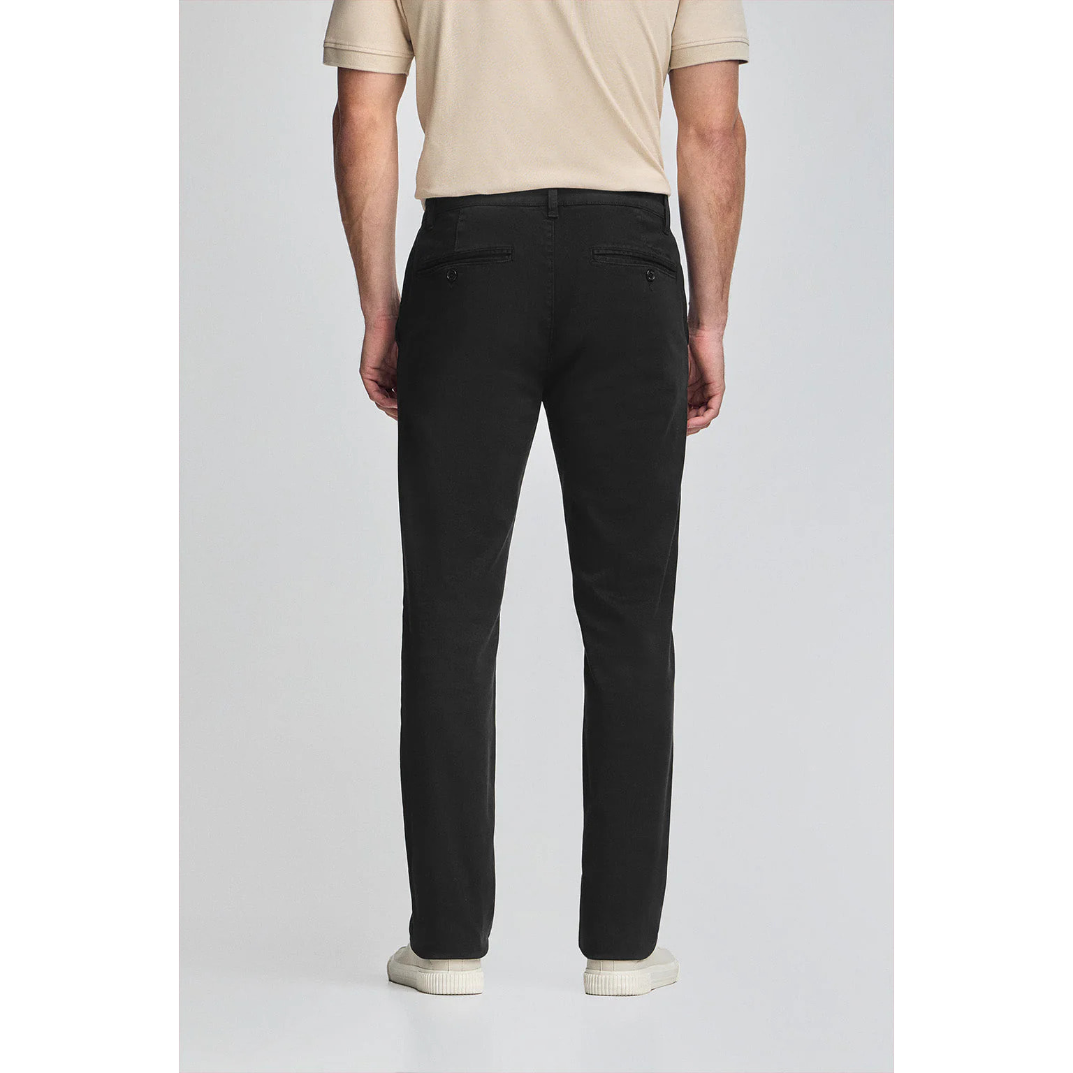 Pantaloni chino slim Moore neri
