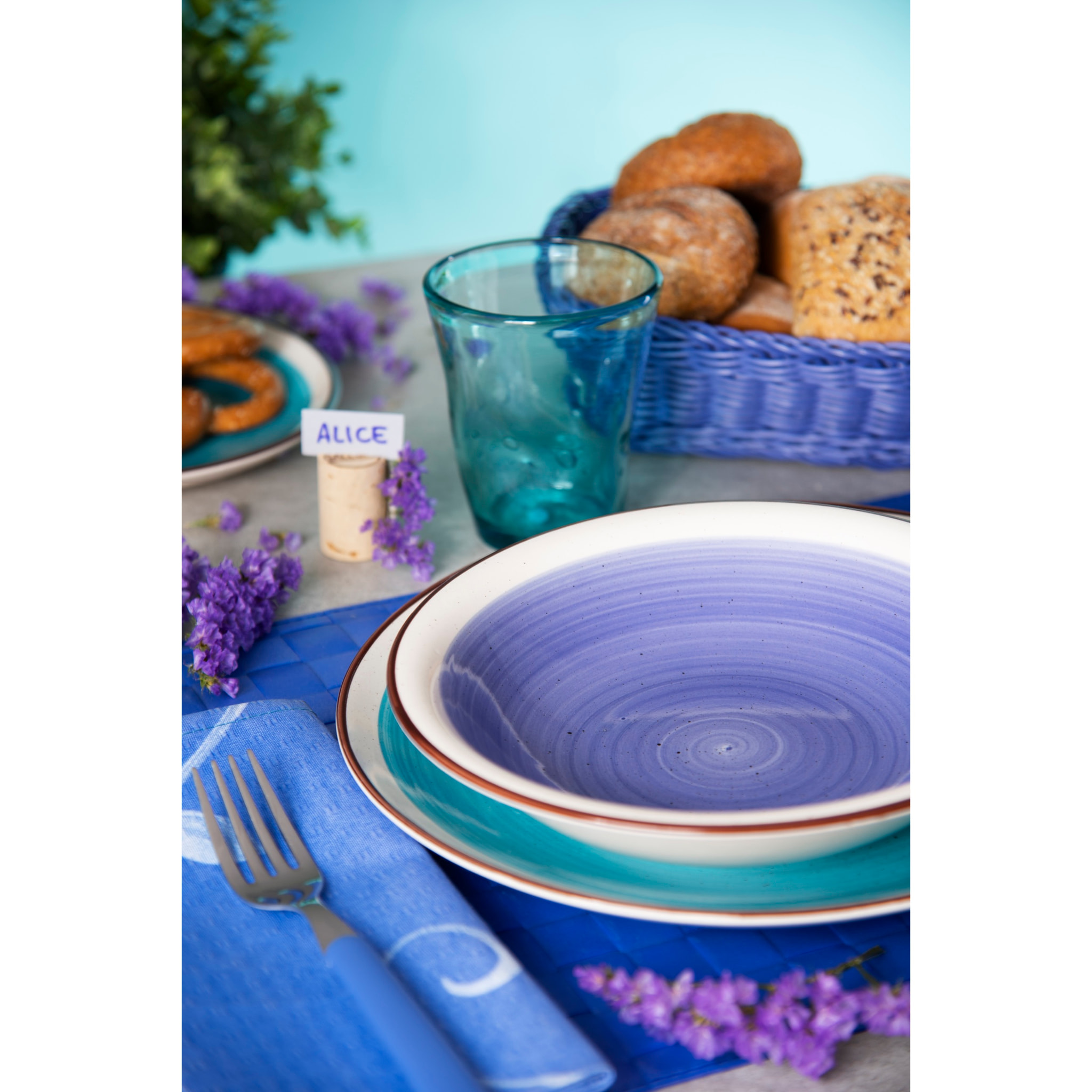 Set de 6 verres Excelsa – Color Wave, Verre Multicolore