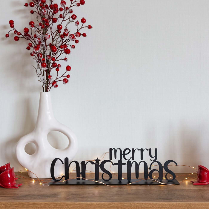 Letras merry christmas metal 38cm