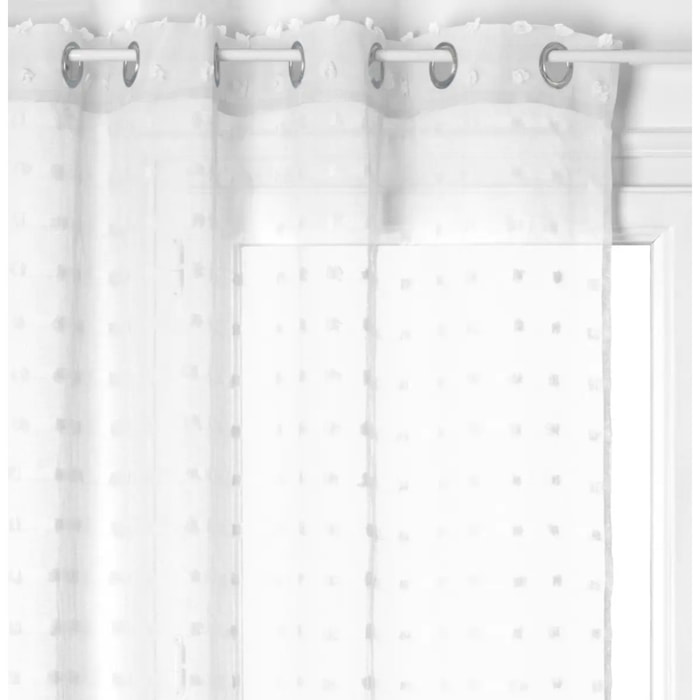 Voilage "Lily" blanc 140x240cm