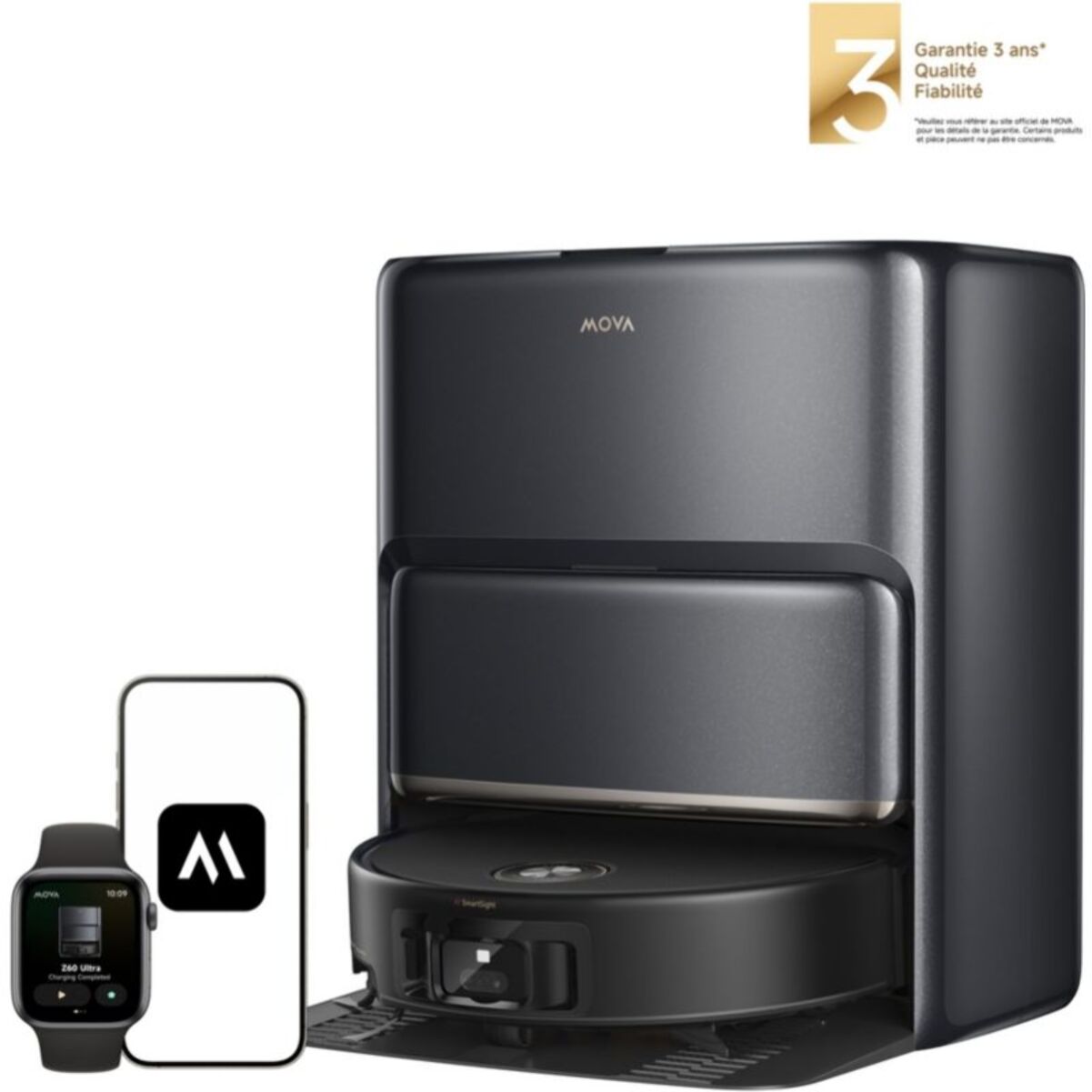 Robot Aspirateur Laveur MOVA Z60 Ultra Roller Complete