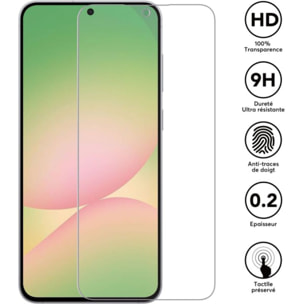 Protège écran ESSENTIELB Samsung Galaxy A57 s25 FEverre trempé X2
